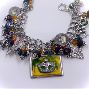 Mardi Gras Charm Bracelet